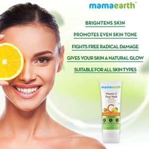 Mama Earth Vitamin C Face Wash with Vitamin C and Turmeric for Skin Illumination, 100ml