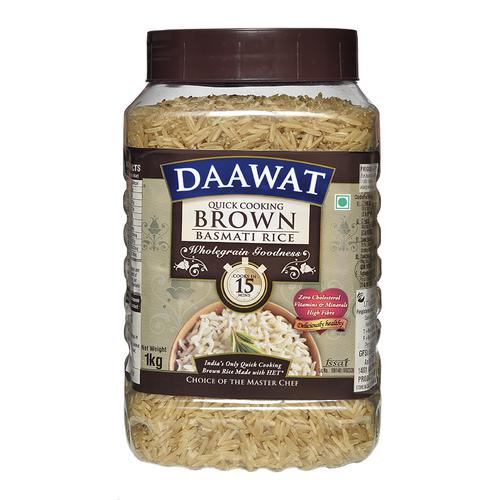 Daawat Brown Basmati Rice (Jar), 1kg