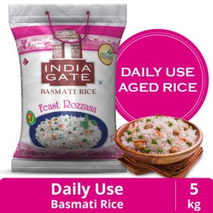 India Gate Basmati Rice Feast Rozzana, 5Kg